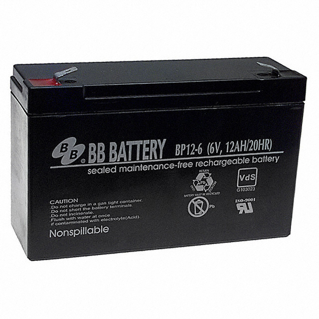 B B Battery BP12-6-T2 electronic component product image