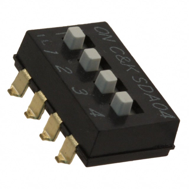 C&K SDA04H1SBD electronic component product image