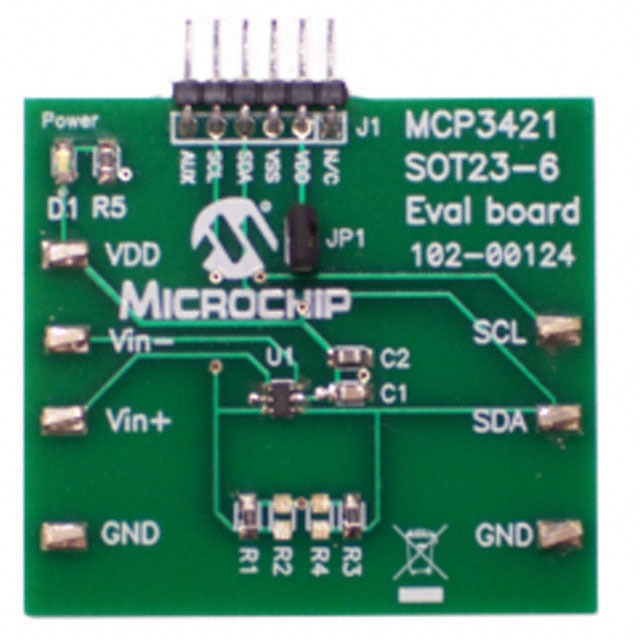 Microchip Technology MCP3421EV electronic component product image