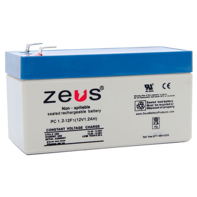 ZEUS Battery Products PC1.2-12F1 electronic component product image