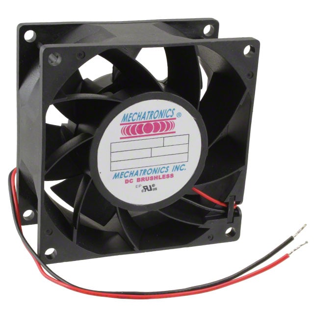 Mechatronics Fan Group MQ8038E24B-FSR electronic component product image