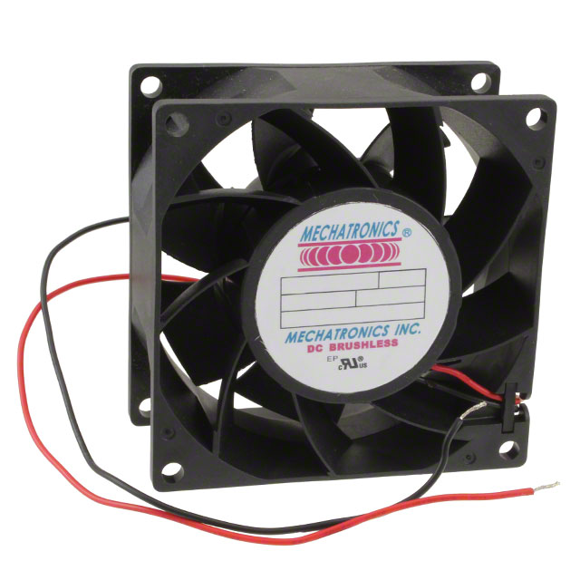 Mechatronics Fan Group MQ8038E12B-FSR electronic component product image