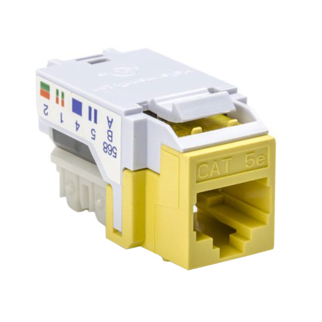 HellermannTyton RJ45FC5E-YEL electronic component product image