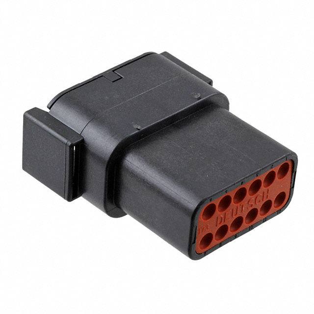 TE Connectivity Deutsch Connectors DTM04-12PB electronic component product image