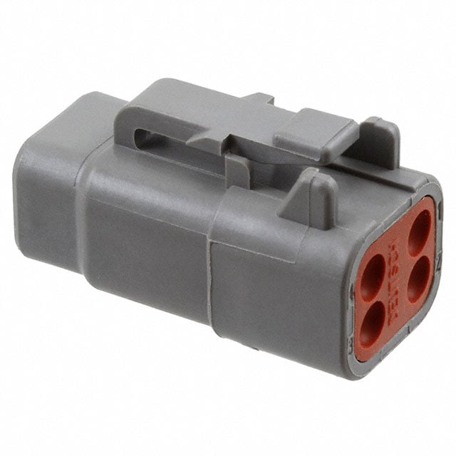 TE Connectivity Deutsch Connectors DTM06-4S electronic component product image
