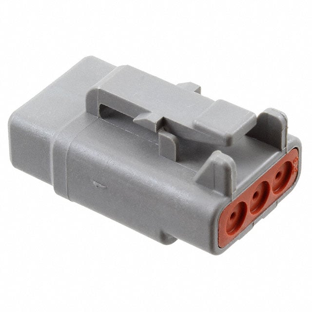 TE Connectivity Deutsch Connectors DTM06-3S electronic component product image