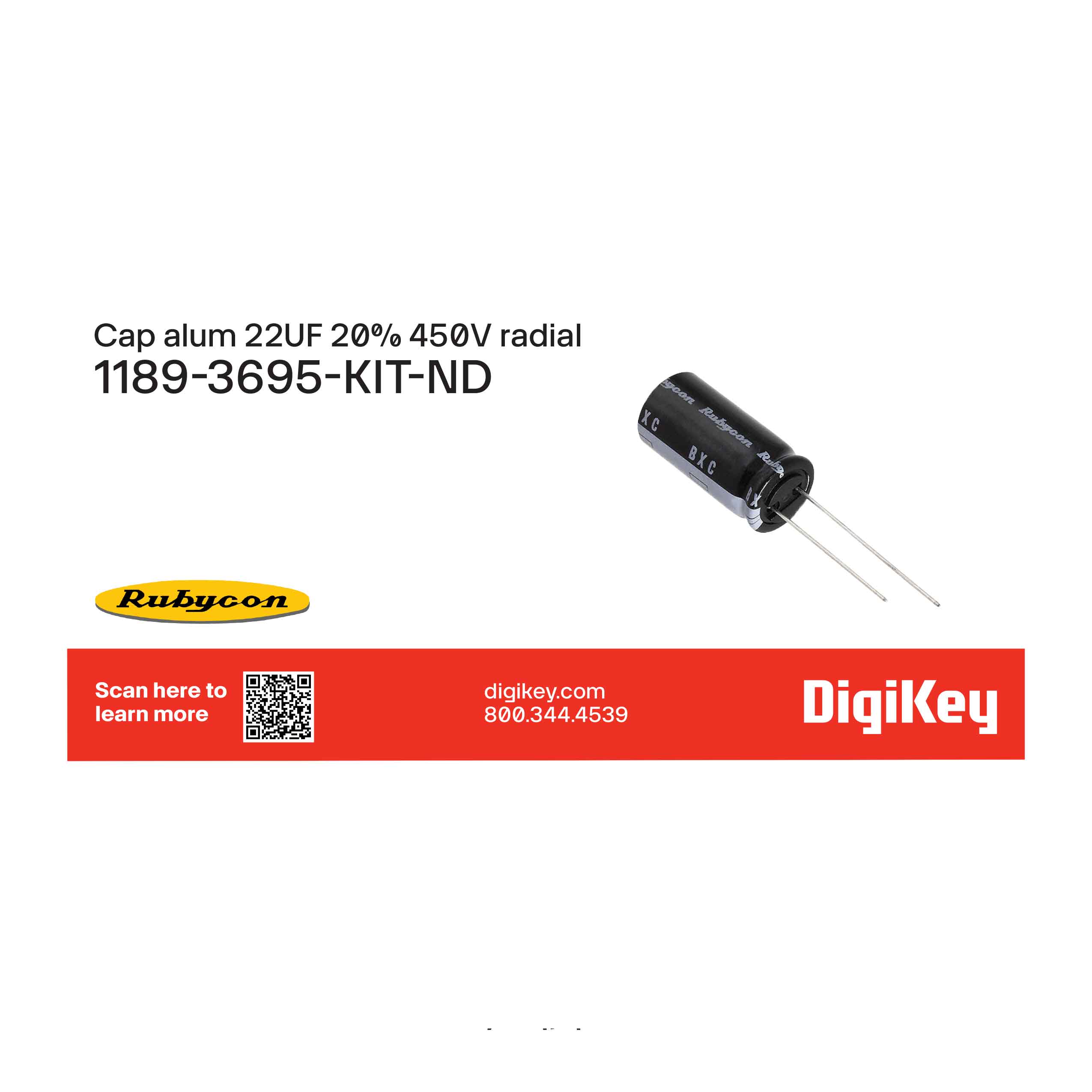 Rubycon 1189-3695-KIT electronic component product image