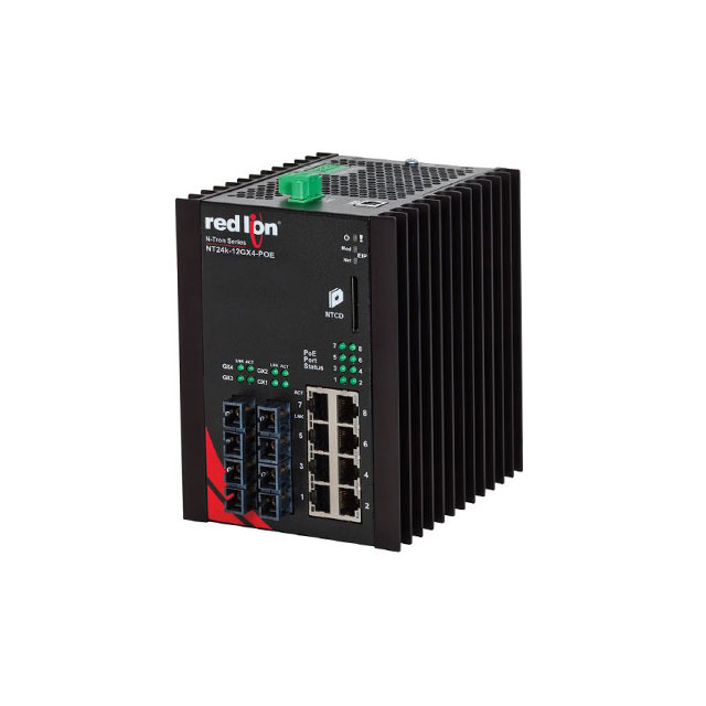 Red Lion Controls NT24K-12GXE4-SC-10-POE electronic component product image