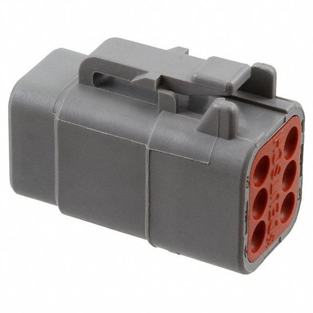 TE Connectivity Deutsch Connectors DTM06-6S electronic component product image