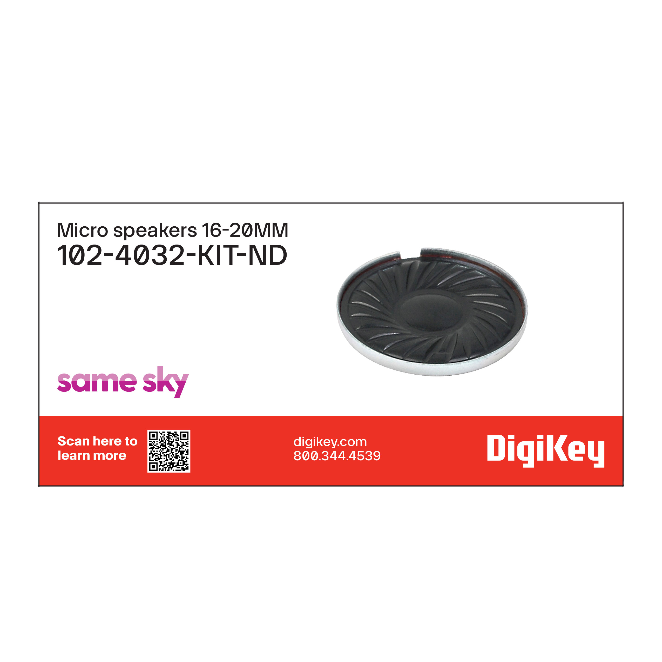 Same Sky (Formerly CUI Devices) 102-4032-KIT electronic component product image