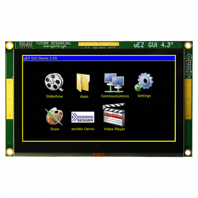 Future Designs Inc. UEZGUI-4088-43WQN-BA electronic component product image