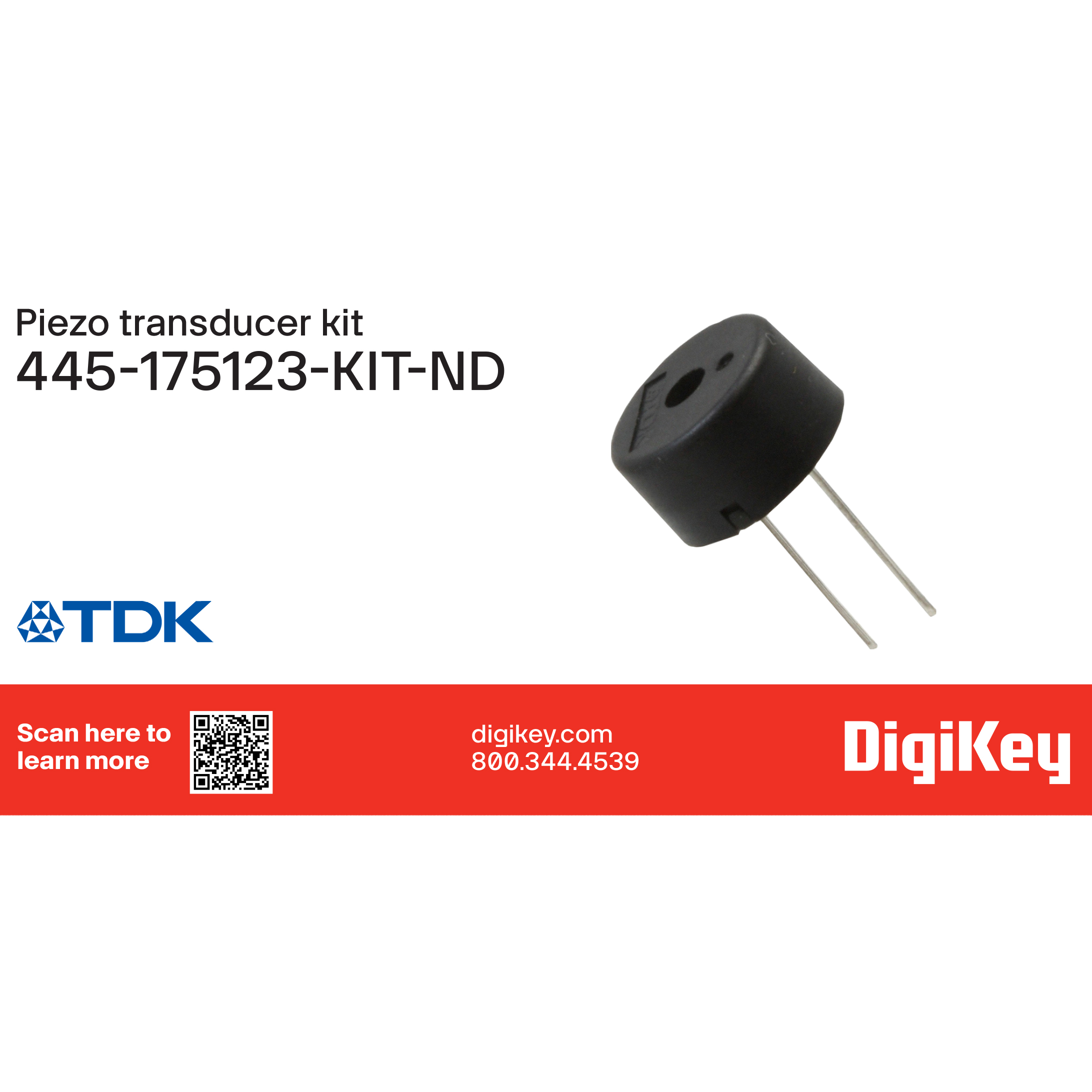 TDK TRANSDUCER-KIT-ND electronic component product image