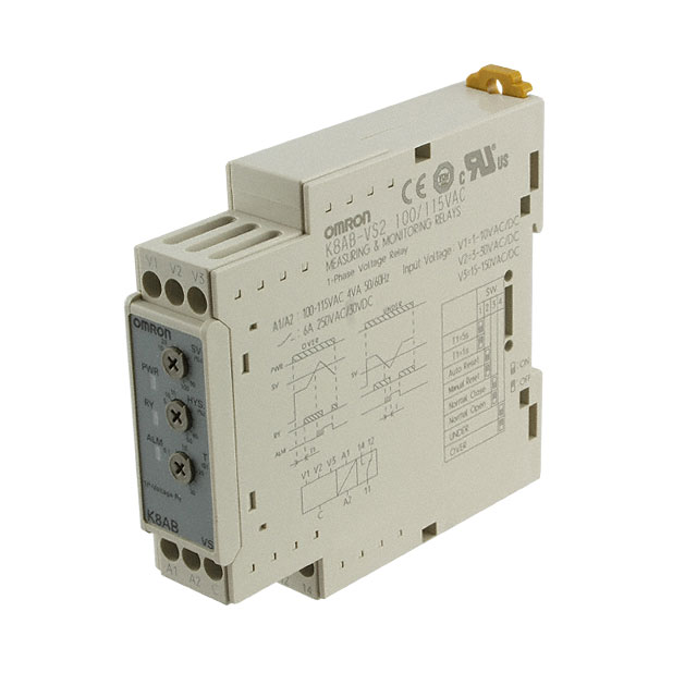 Omron Automation and Safety K8AB-VS2 100/115VAC electronic component product image