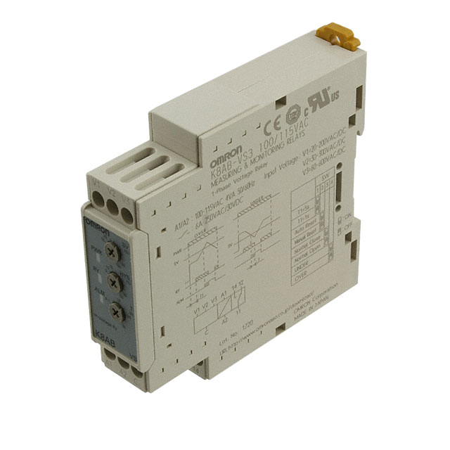 Omron Automation and Safety K8AB-VS3 100/115VAC electronic component product image