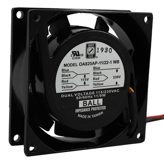 Orion Fans OA825AP-11/22-1WB electronic component product image