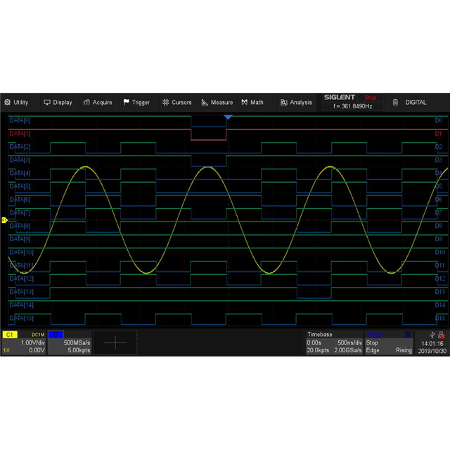Siglent Technologies NA, Inc. SDS-5000X-16LA electronic component product image