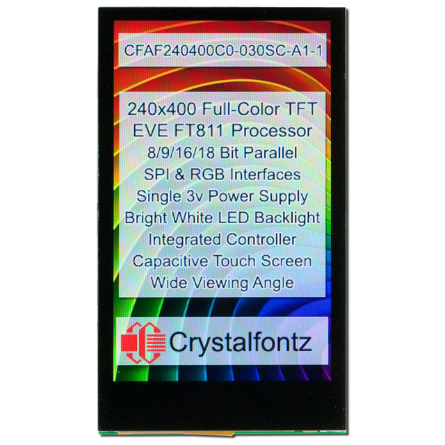 Crystalfontz CFAF240400C0-030SC-A1-1 electronic component product image