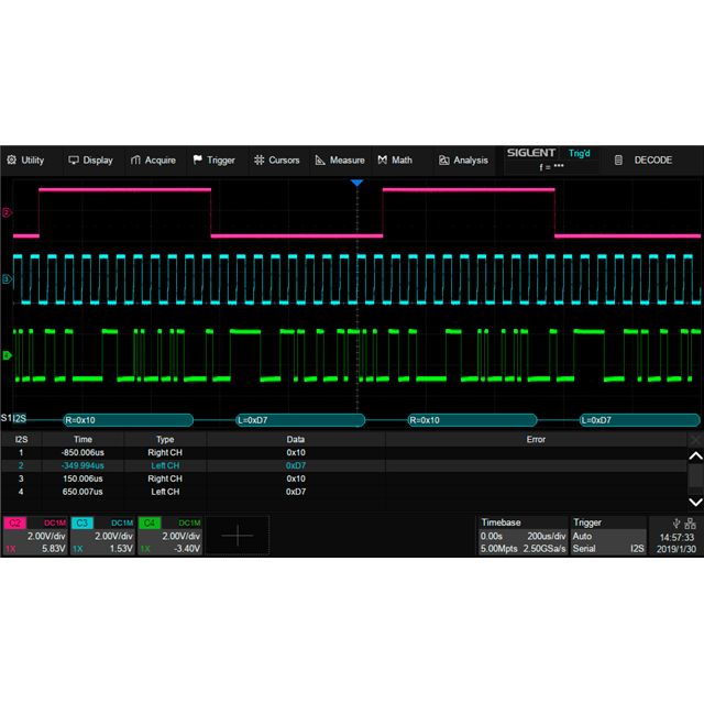 Siglent Technologies NA, Inc. SDS-5000X-I2S electronic component product image