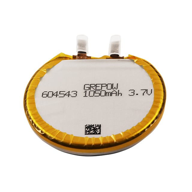 Grepow Inc. GRP604543-3.7V-1050MAH electronic component product image