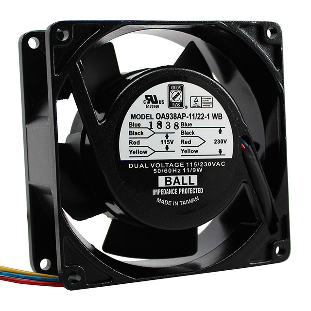 Orion Fans OA938AP-11/22-1WB electronic component product image