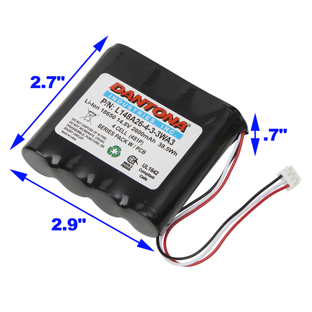 Dantona Industries L148A26-4-3-3WA3 electronic component product image