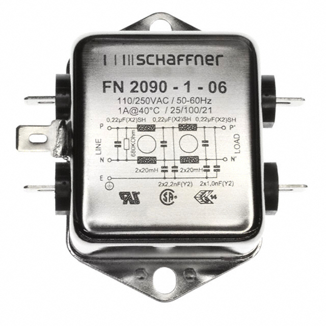 TE Connectivity Schaffner FN2090-1-06 electronic component product image