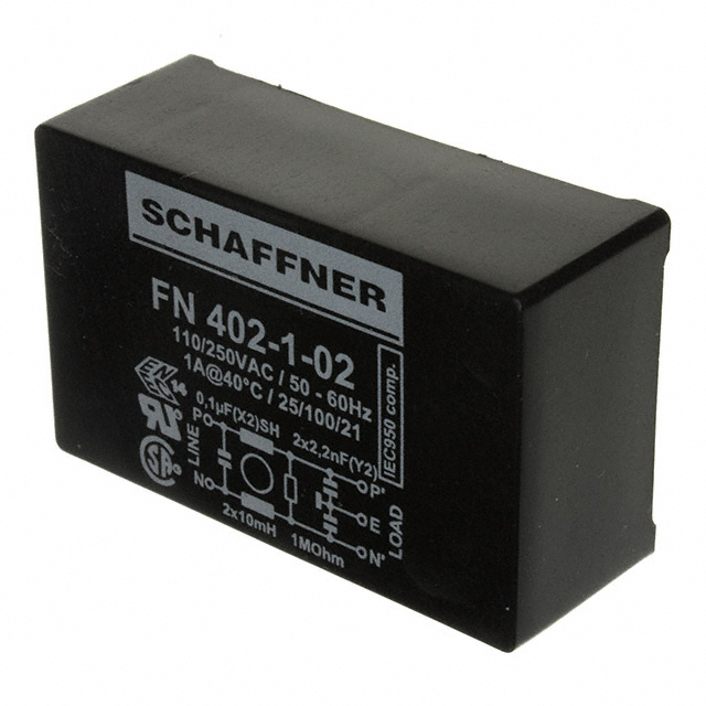 TE Connectivity Schaffner FN402-1-02 electronic component product image