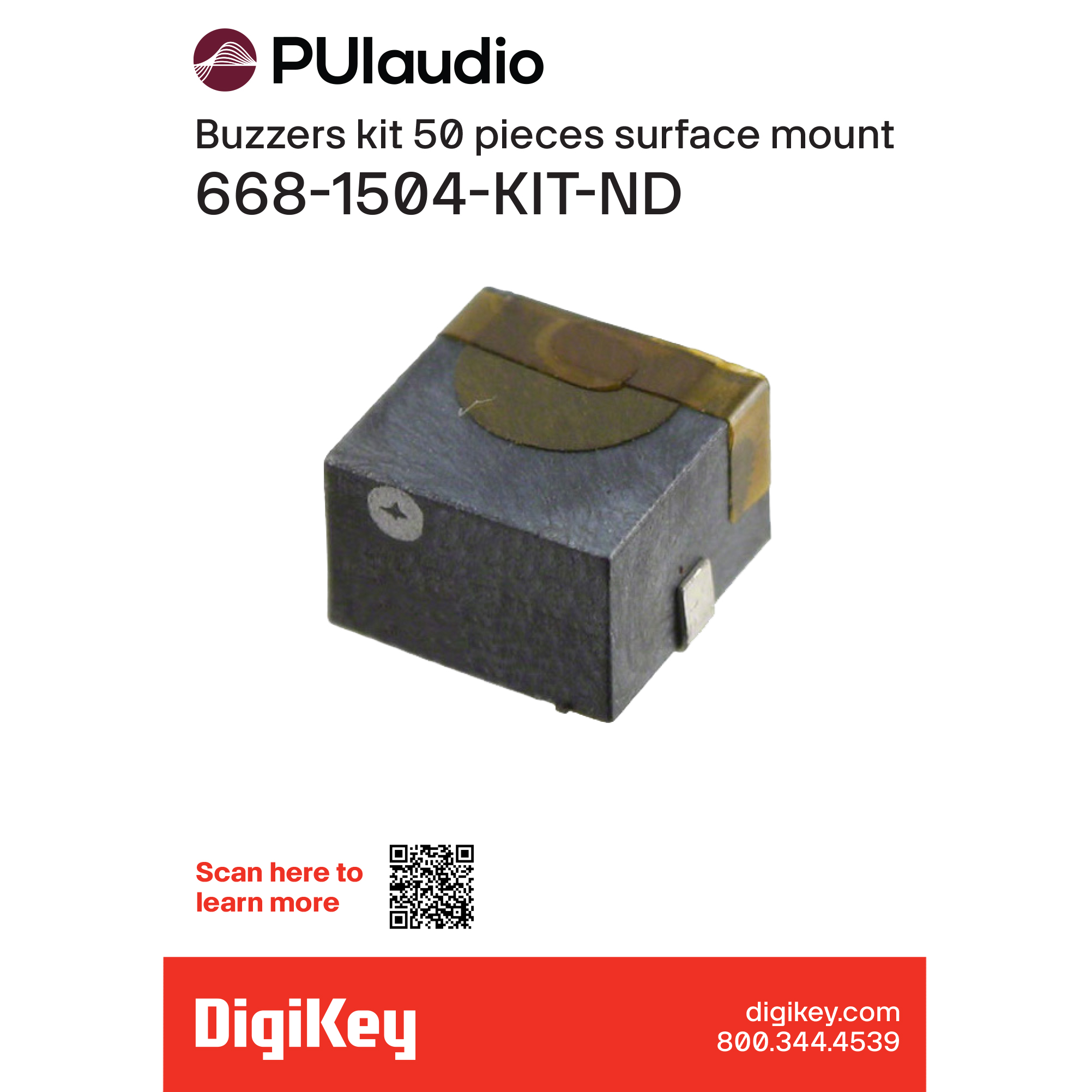 PUI Audio, Inc. 668-1504-KIT electronic component product image