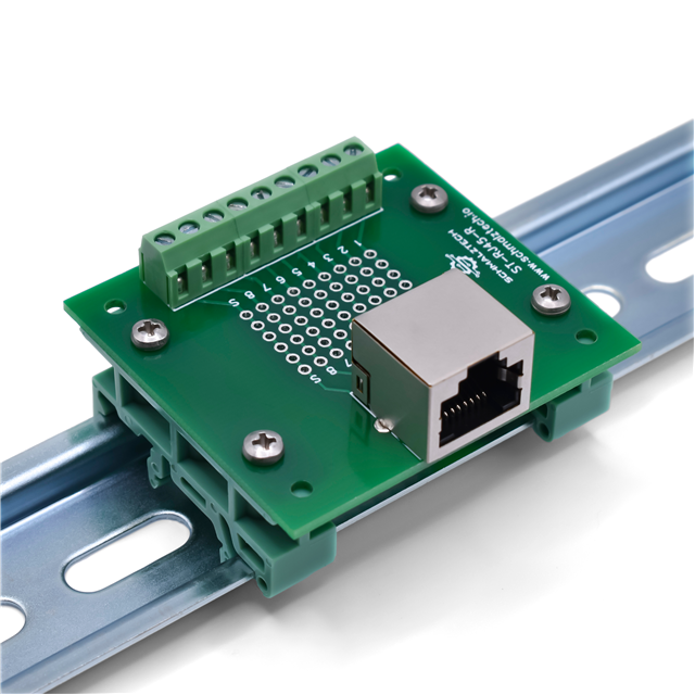 SchmalzTech, LLC ST-RJ45-R-DIN electronic component product image