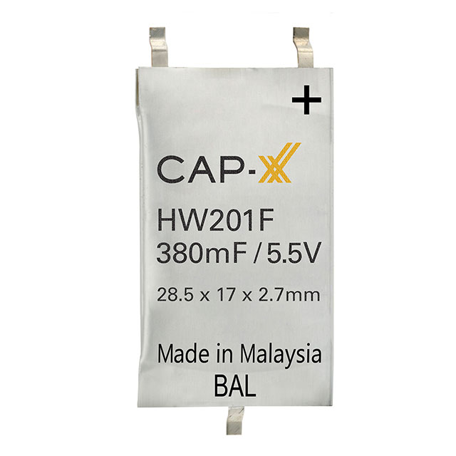 CAP-XX Ltd Supercapacitors HW201F electronic component product image