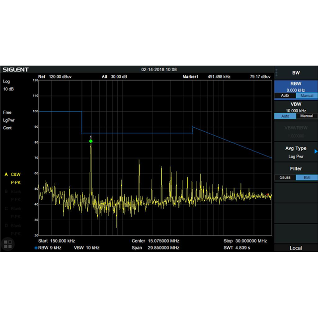 Siglent Technologies NA, Inc. SSA3000XR-EMI electronic component product image