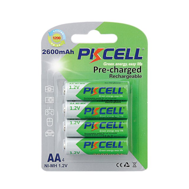 PKCELL RTU-NIMH-AA2600-4B electronic component product image