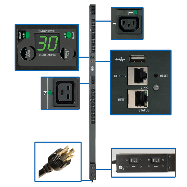 Eaton Tripp Lite PDUNVR30HVLX electronic component product image
