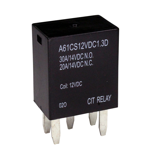 CIT Relay and Switch A61CS12VDC1.3D electronic component product image