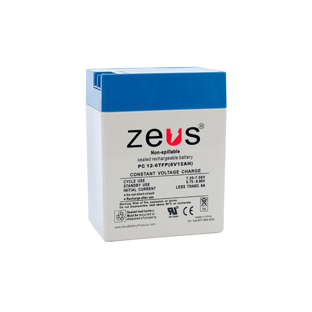 ZEUS Battery Products PC12-6TFP electronic component product image