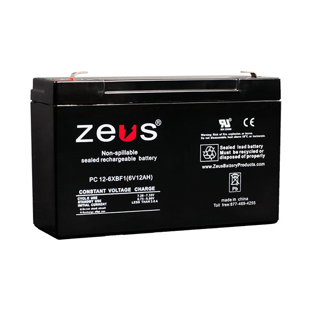 ZEUS Battery Products PC12-6XBF1 electronic component product image