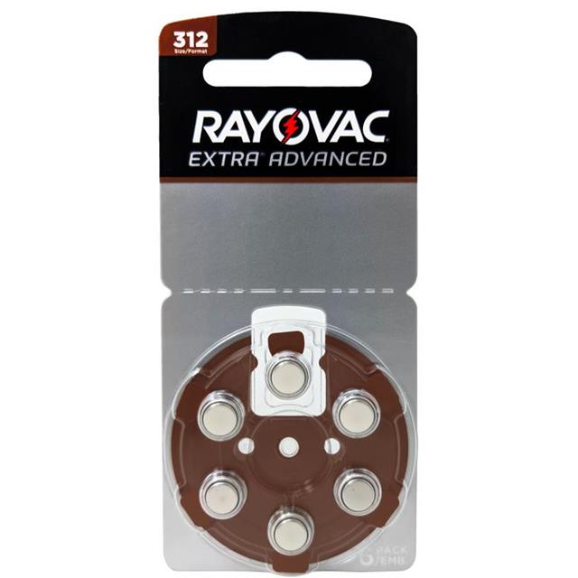 Rayovac R-312AE-6 ZM electronic component product image