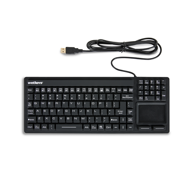 WetKeys Washable Keyboards KBWKRC106T-BK electronic component product image