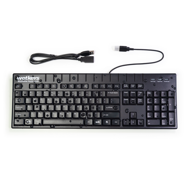 WetKeys Washable Keyboards KBWKABS104-BK electronic component product image