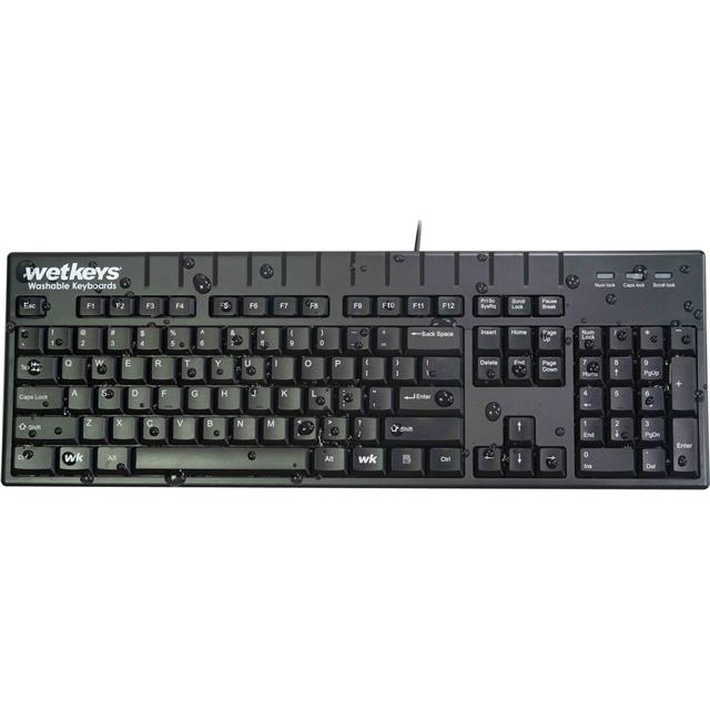 WetKeys Washable Keyboards KBWKABS104-BK-C10 electronic component product image