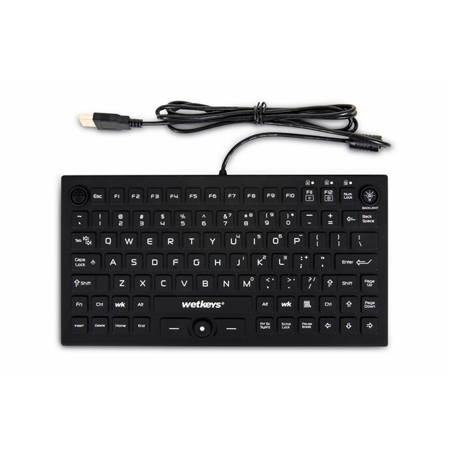 WetKeys Washable Keyboards KBWKRC89PB-BK electronic component product image