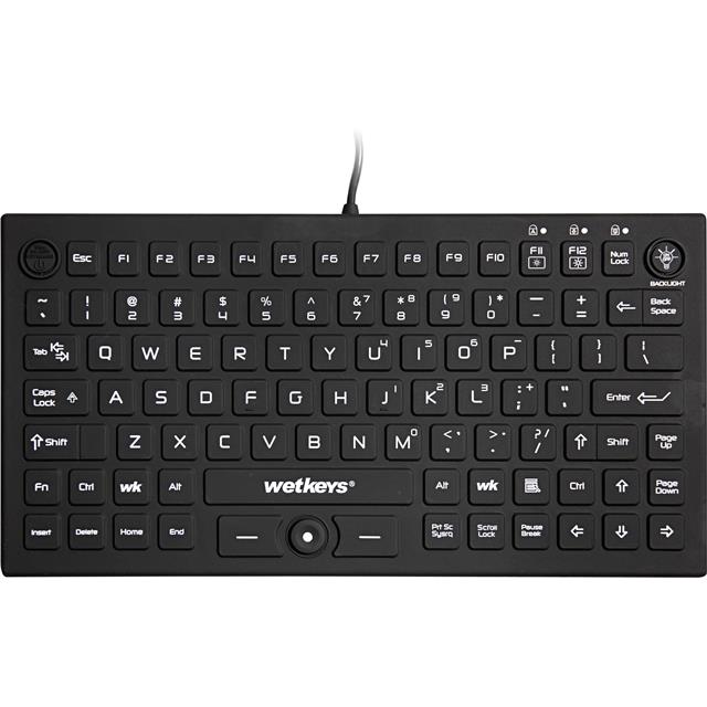 WetKeys Washable Keyboards KBWKRC89PB-BK-C10 electronic component product image