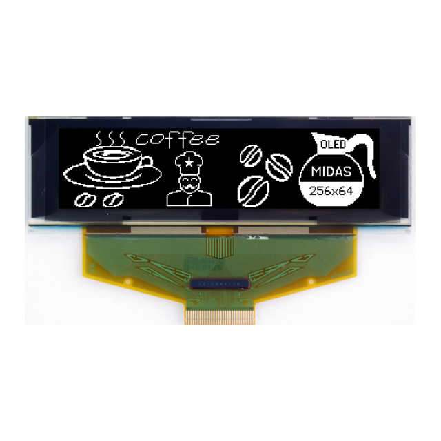 Midas Displays MCOT256064BA-WM electronic component product image