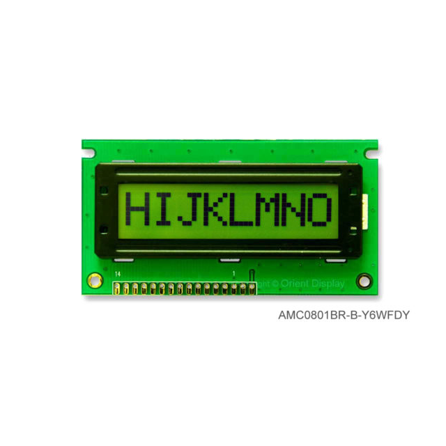 Orient Display AMC0801BR-B-Y6WFDY electronic component product image
