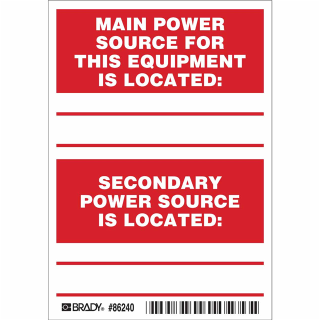 Brady Corporation 86240 electronic component product image