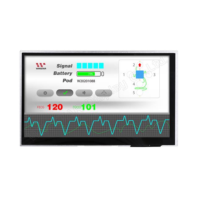 Winstar Display WF70A8TYFHLHGV electronic component product image