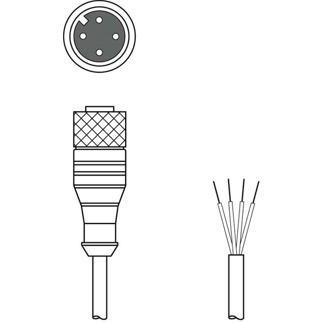 Leuze KD U-M12-4A-P1-050 electronic component product image