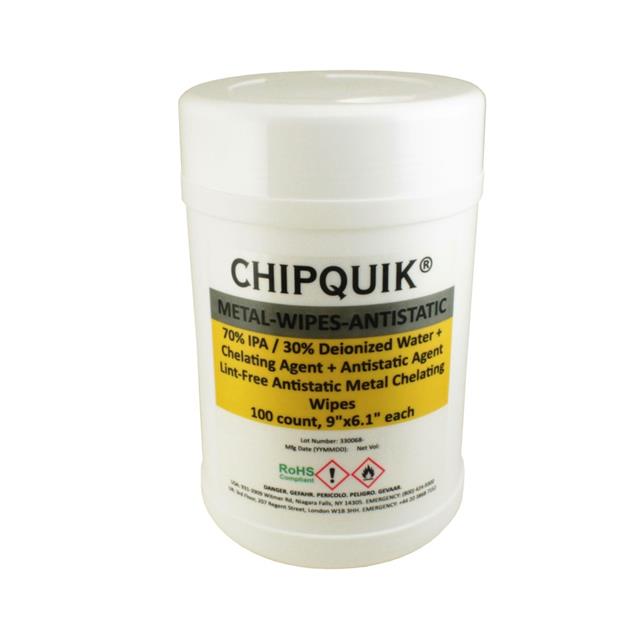 Chip Quik Inc. METAL-WIPES-ANTISTATIC electronic component product image