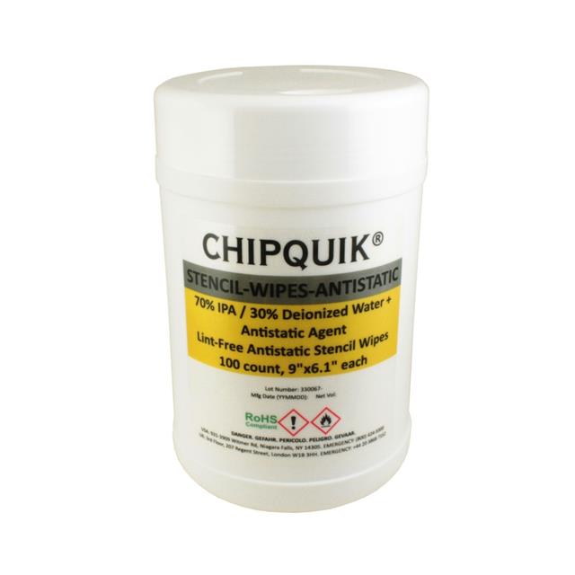 Chip Quik Inc. STENCIL-WIPES-ANTISTATIC electronic component product image