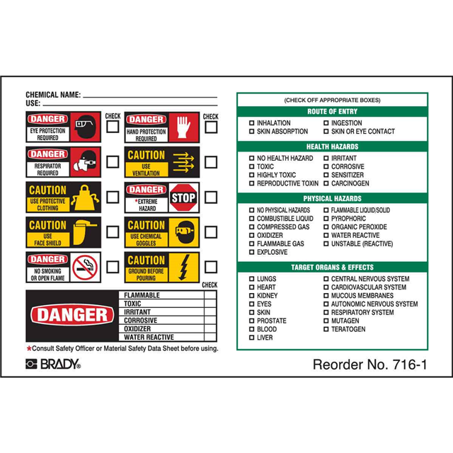 Brady Corporation 716-1LS electronic component product image